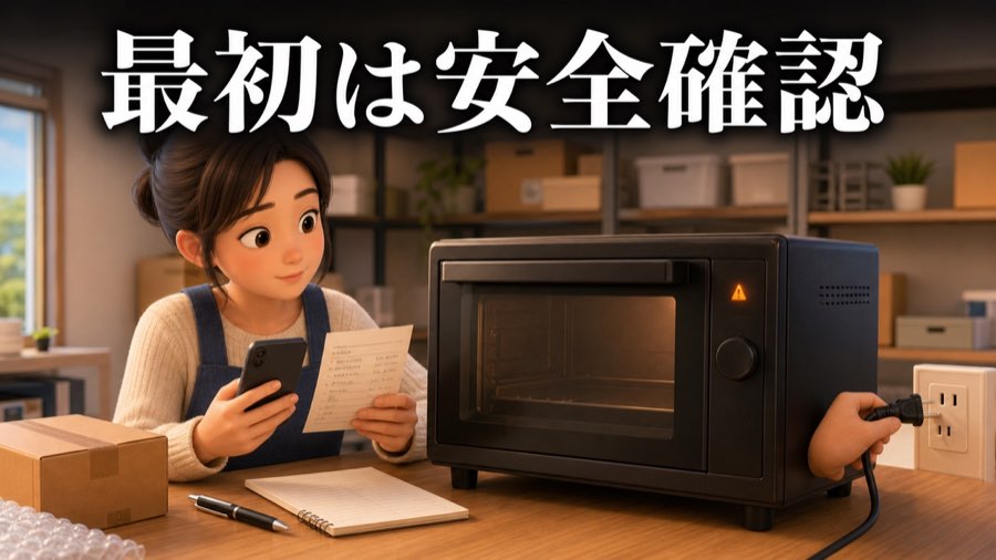 最初は安全確認