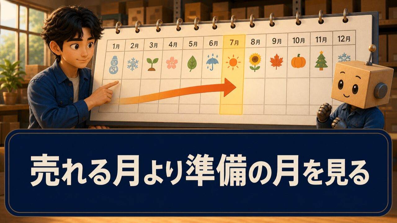 売れる月より準備の月を見る