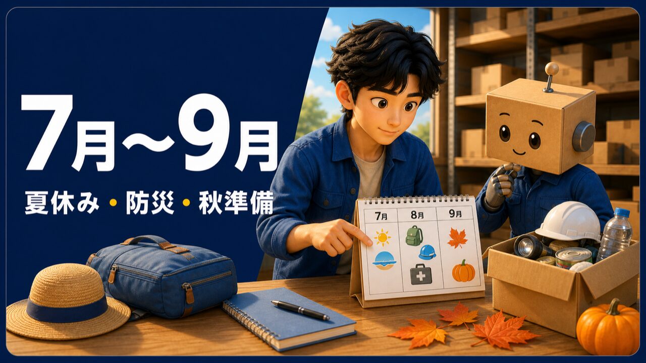 7月から9月|夏休み・秋準備