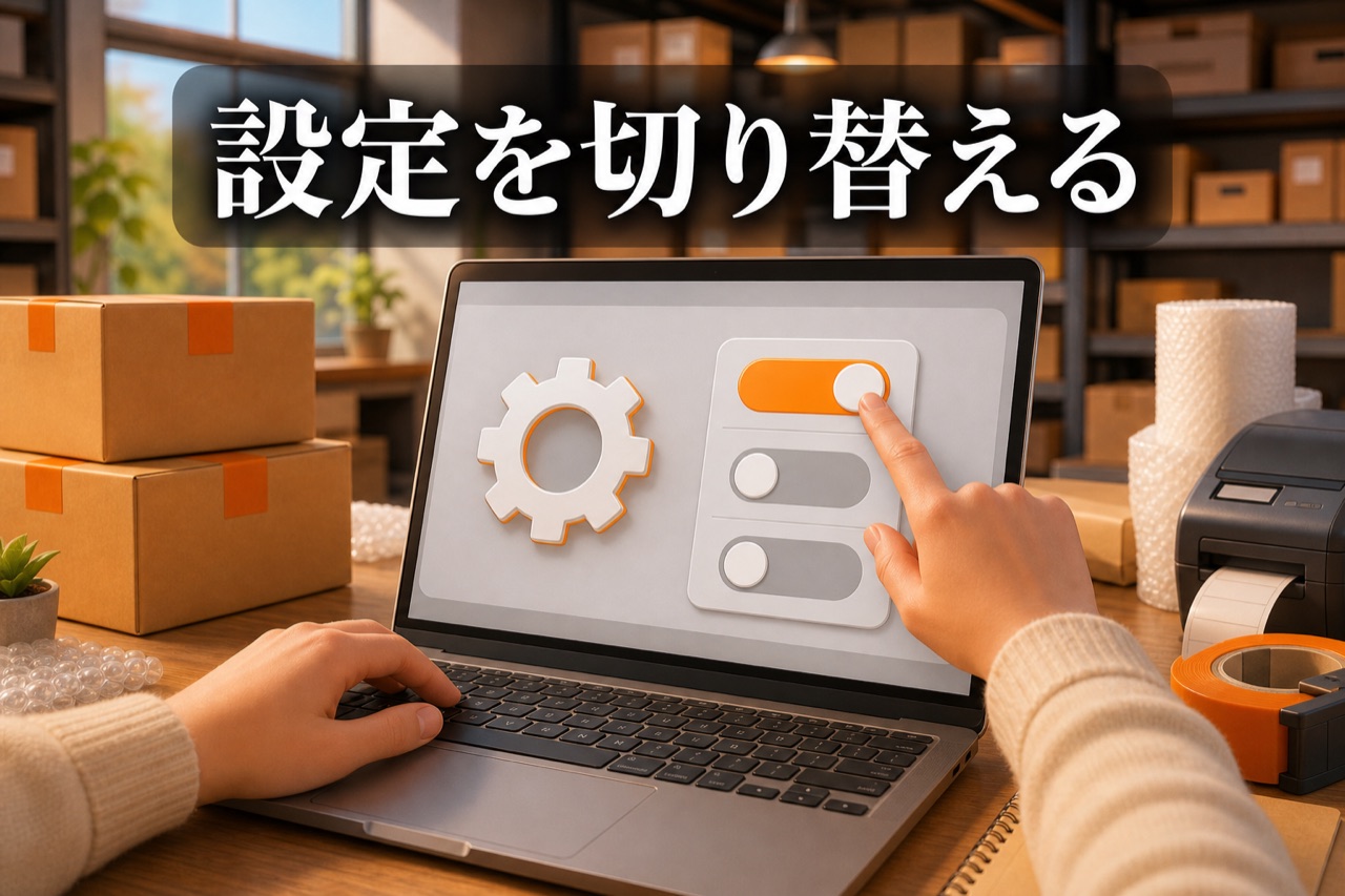 設定を切り替える
