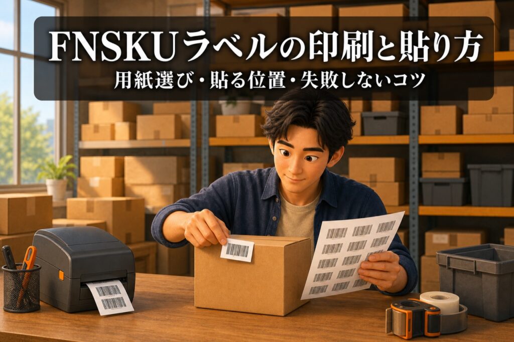 FNSKUラベルの印刷と貼り方