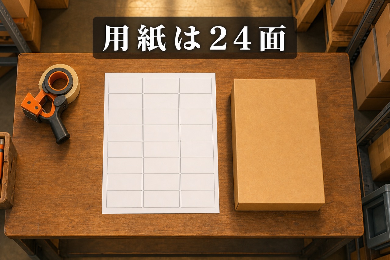 用紙は24面