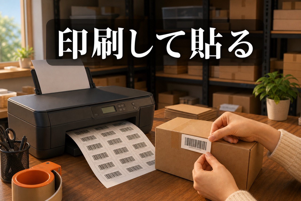 印刷して貼る