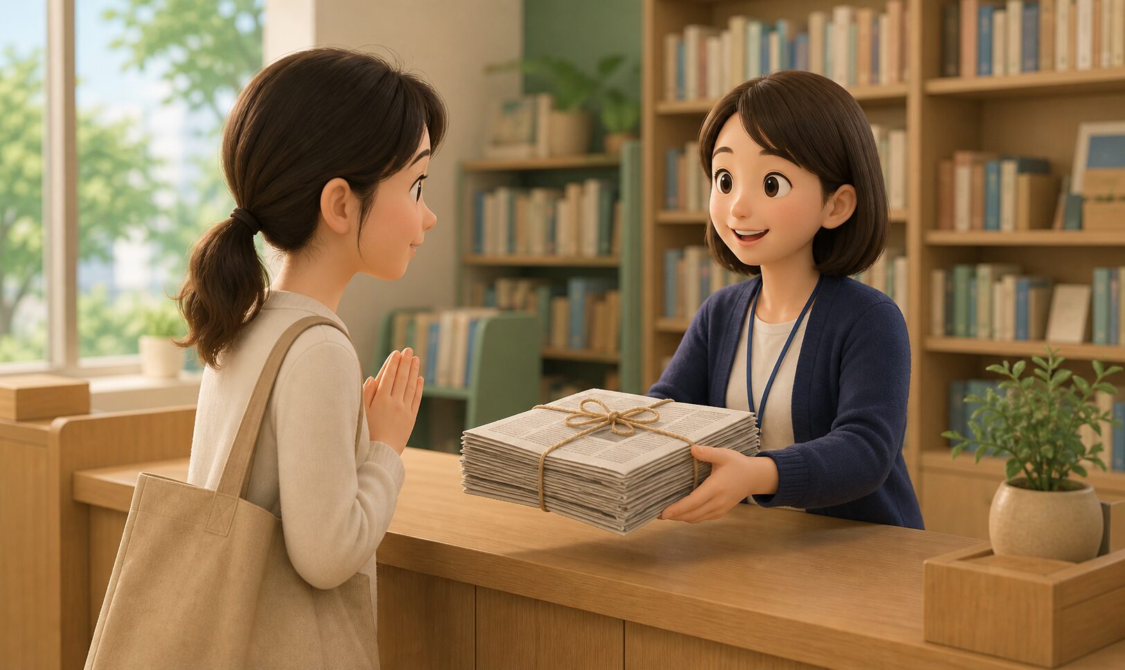 古新聞を無料で譲ってもらう相談