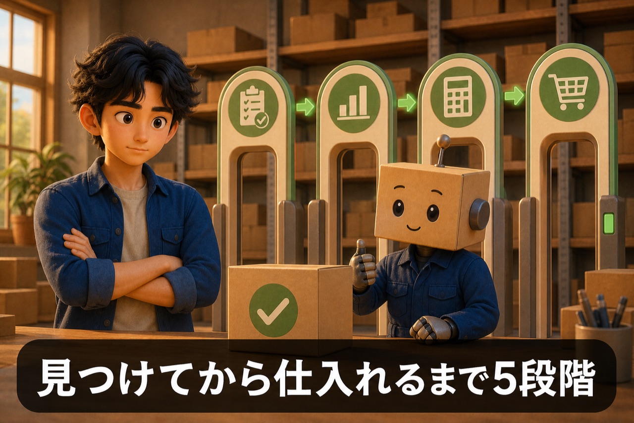 見つけてから仕入れるまで5段階