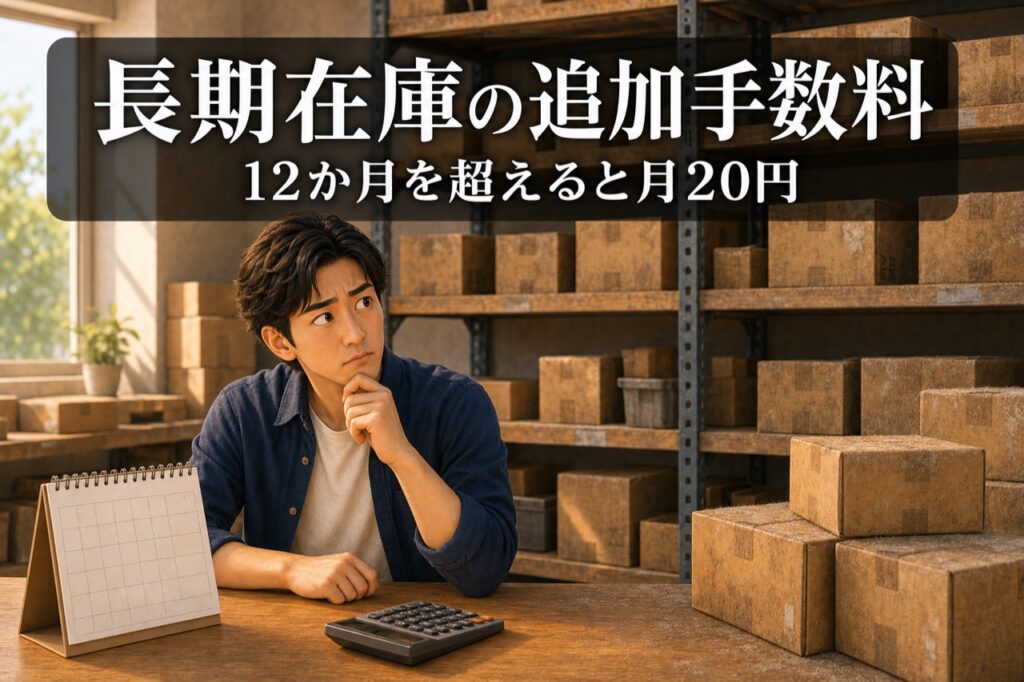 長期在庫の追加手数料