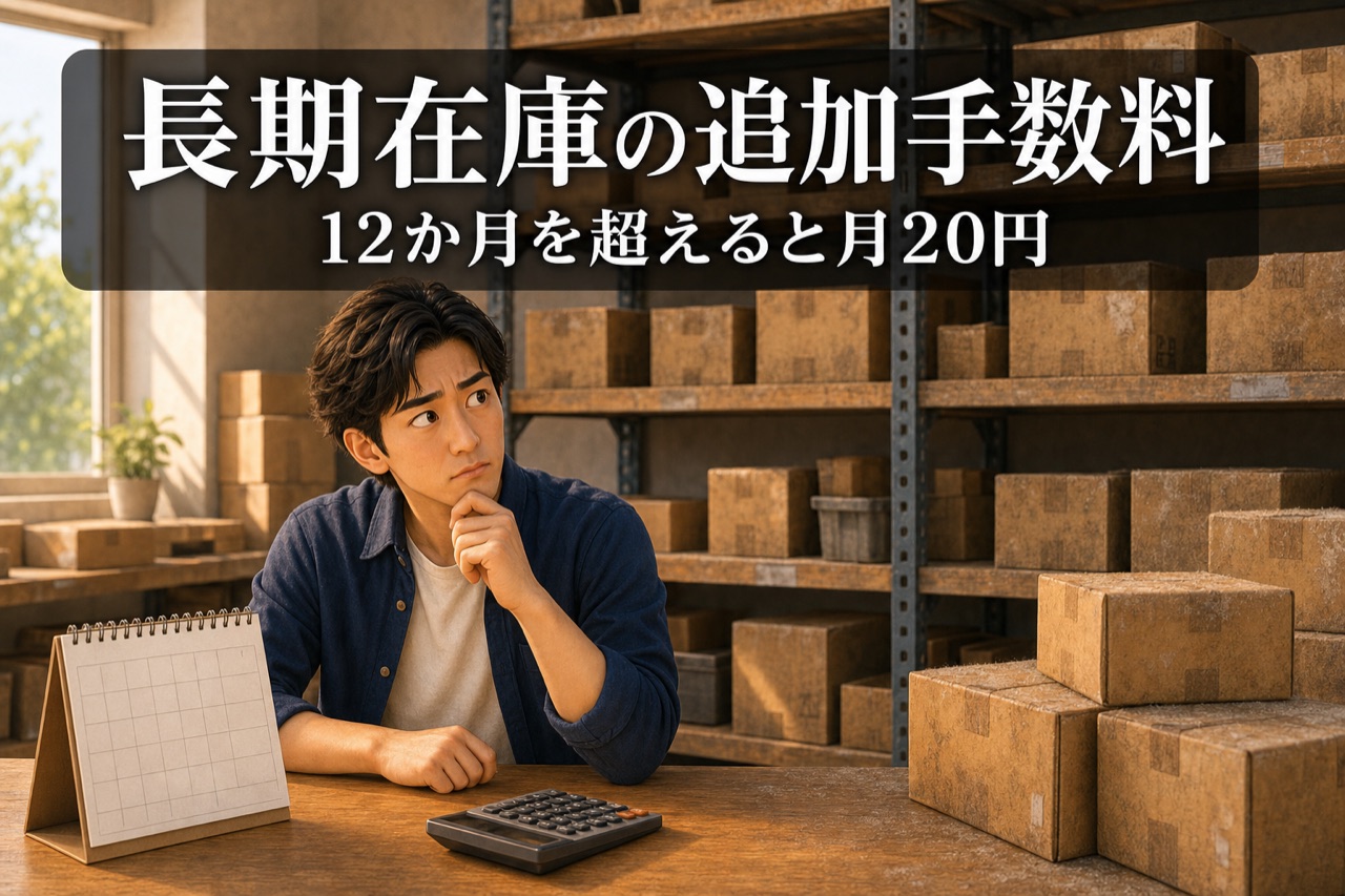 長期在庫の追加手数料