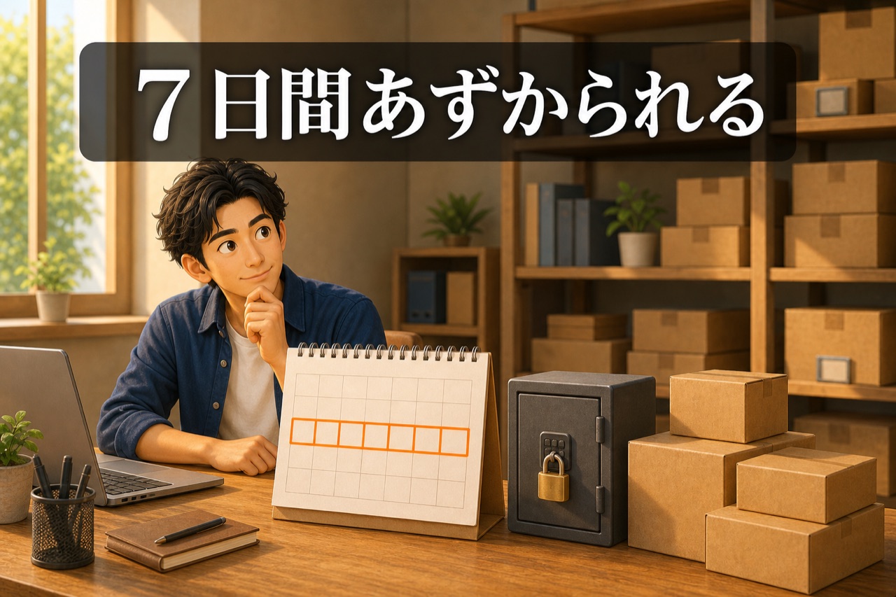 7日間あずかられる