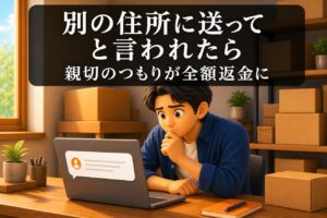購入者から配送先変更を頼まれたときの正しい対応