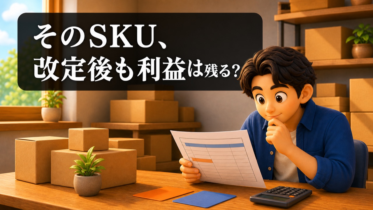 Amazon手数料改定後のSKU利益再計算