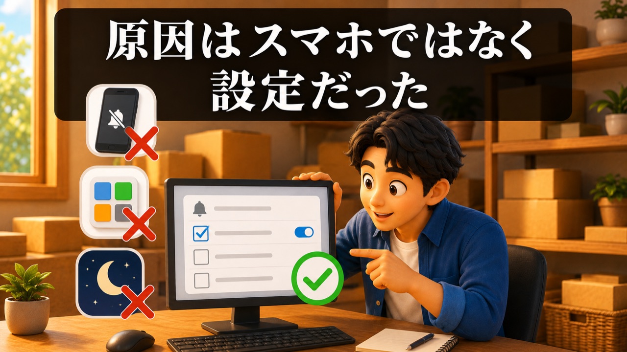 原因はセラーセントラル側の通知設定だった
