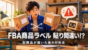 FBA商品ラベルを貼り間違えて別商品が届いたときの対処法