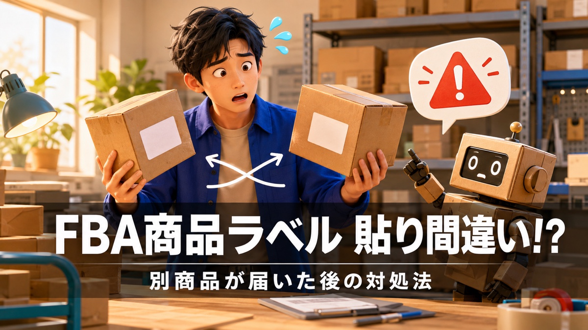 FBA商品ラベルを貼り間違えて別商品が届いたときの対処法