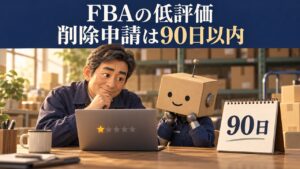 FBAの低評価・削除申請は90日以内