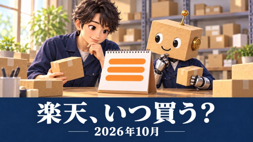 楽天、いつ買う?2026年10月